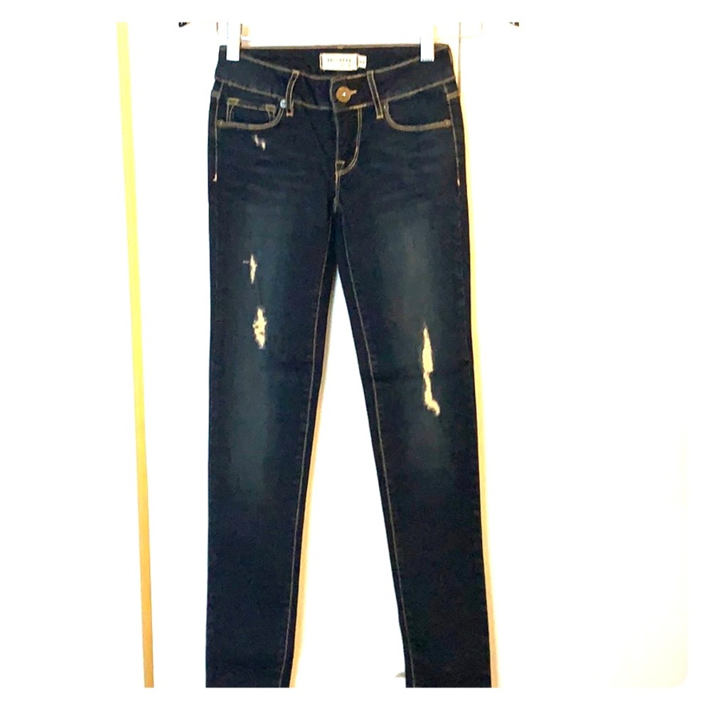 NWOT Bullhead Black Blue Distressed Jeans 00S